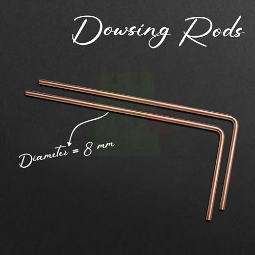 Image of Copper Dowsing Rods Pair | Diameter-8 MM | Energy Balancing | Aura Energy Checker | Feng Shui | Reiki | Dowser | Divining Rod | L-Rod | Only 2 Rods