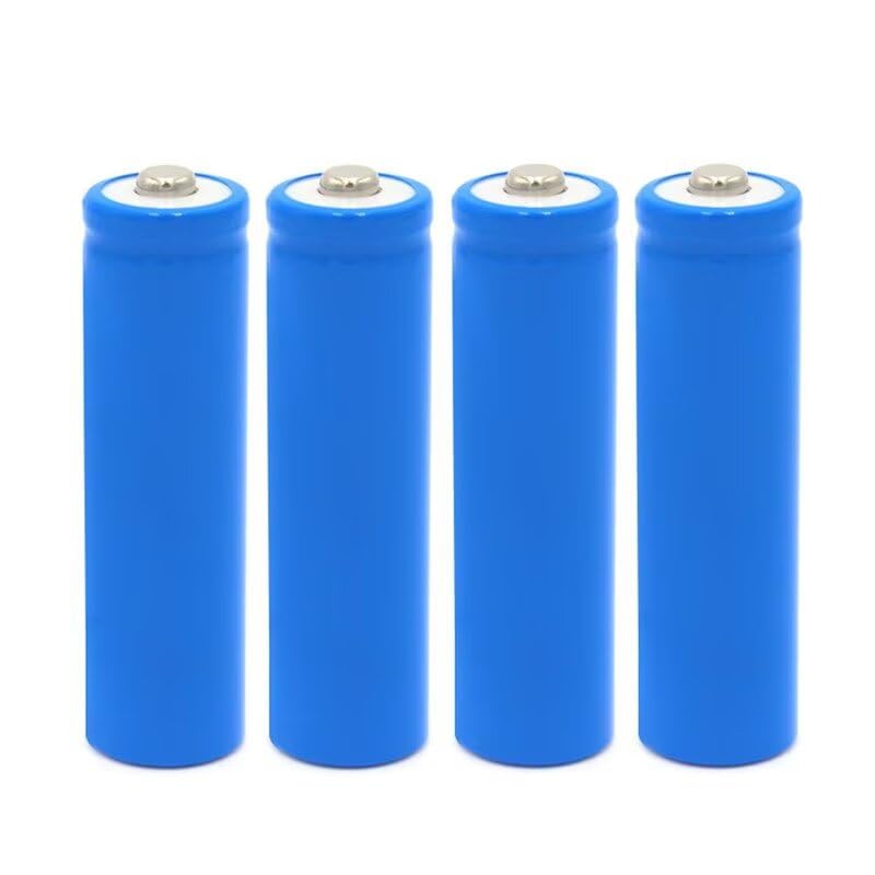 Image of 3.7V 800mAh 14500 Rechargeable Battery 4Pcs Button Top Battery for Headlamp,LED Flashlight,Mini Fans etc.