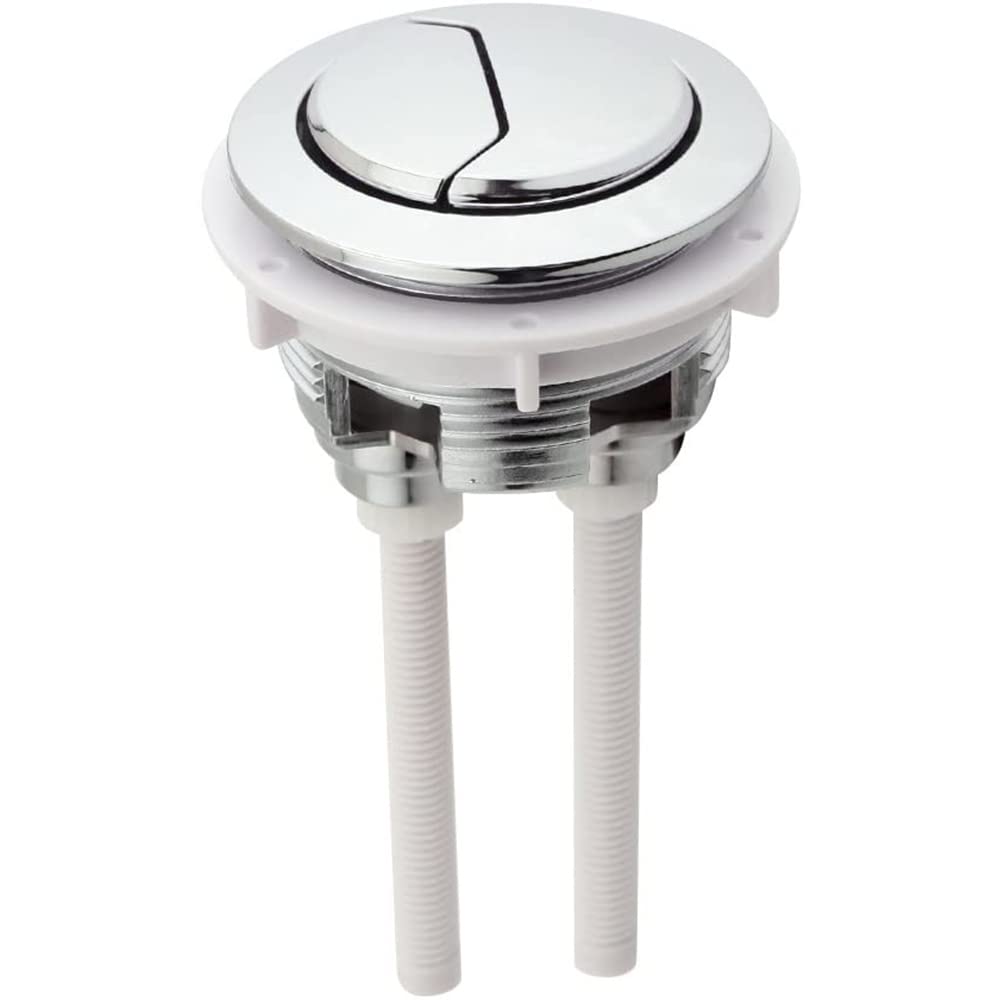 Cenpek White Dual Flush Push Button, Replacement Toilet Flush Button, 48Mm Button Toilet Flusher