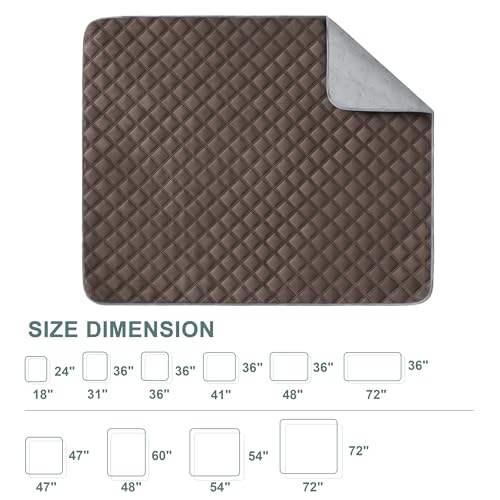 Image of Eterish Reusable Washable Pee Pads for Dogs Large /Extra Large 36'' x 41'' 2 Pack, Absorbent Pet Puppy Dog Training Pads Non-Slip, Waterproof Whelping Potty Pads for Dogs Leak-Proof
