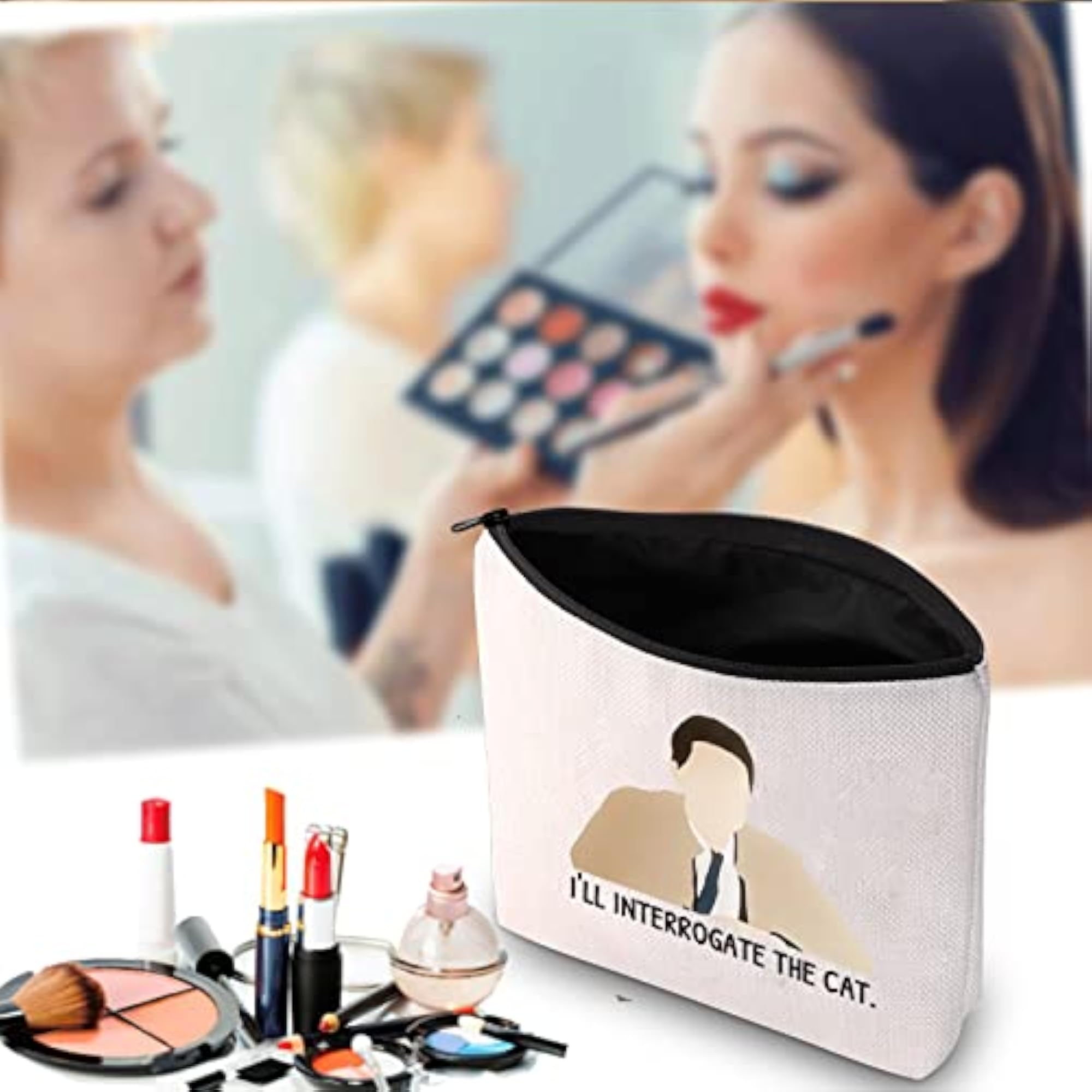 I'll Interrogate the Cat Makeup Bag, Fans Gift
