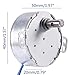 Electric Synchron Motor Synchronous Synchron Motor Turntable Motor Cup Turner Motor 110V 100-127VAC 50/60Hz 4W 2.5-3RPM/MIN CCW/CW Direction for Hand-Made,School Project,Model or Guide (8PCS/2.5-3RPM)