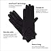 isotoner womens Spandex Touchscreen Cold Weather With Warm Fleece Lining and Chevron Details Winter Gloves, Black, Large X-Large US