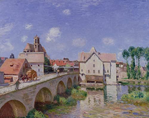 Affiche Le Pont de Moret par Alfred Sisley poster d'art mural 60x90cm pour salon