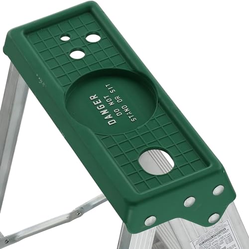 Image of Louisville Ladder 8-Foot Aluminum Step Ladder, 375-Pound Load Capacity, Type IAA, AS4008