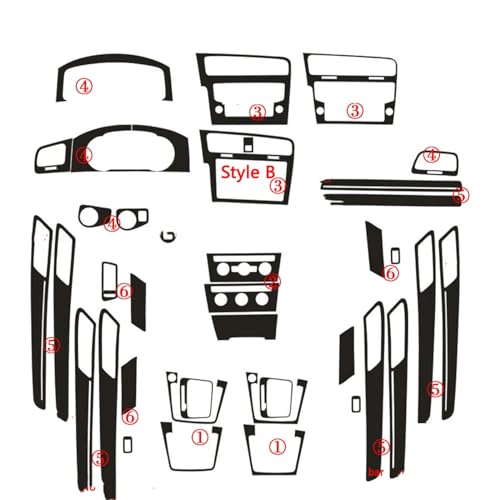 Autocollants en fiber de carbone 5D noir anti-rayures pour habiller la poignée de porte Golf 7