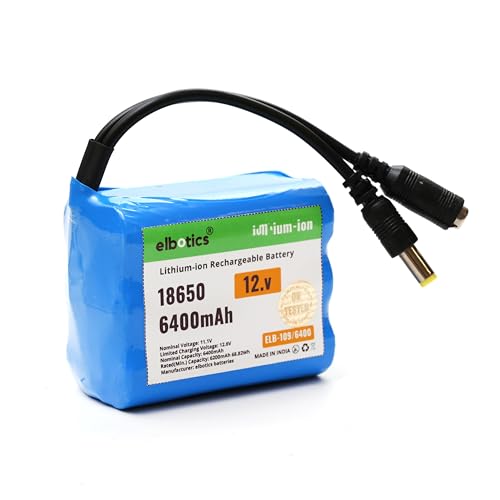 Image of 12V Li-ion Battery Pack 5200mAh 3S 18650 Rechargeable Lithium-ion Battery (11.1V-12.6V) for Power Banks IoT Devices Bluetooth Speakers Robotics & Industrial (5200.mAh)