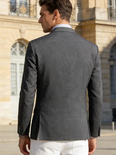 Image of Barry.Wang Mens Casual Blazer Suit Jacket Two Buttons Sport Coat Lightweight Homecoming Business Daily Wedding Dress