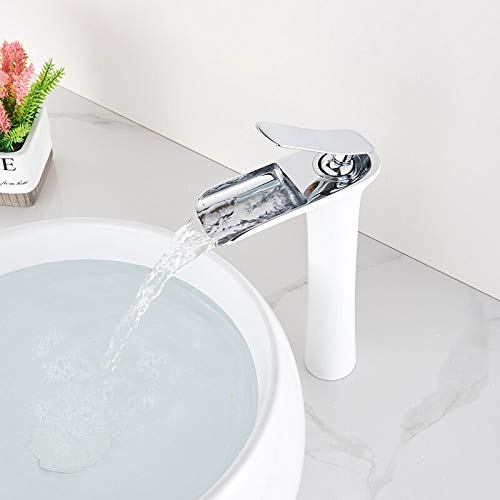 Grifo de baño blanco monomando para solucionar las salpicaduras en el lavabo 3