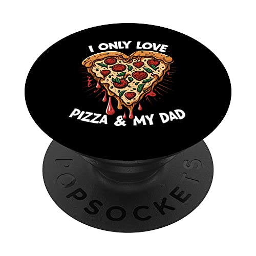 Girls Pizza Love Heart Funny Pun Gifts For Women And Kids PopSockets PopGrip Intercambiable