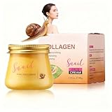 Schnecke feuchtigkeitsspendende Anti-Falten-Verjüngungscreme - Kollagen infundiert Gesicht Feuchtigkeitscreme für Frauen, tief Hydratation Aufhellung & Reparatur, reduziert Trockenheit (1PCS)