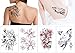 Temporary Tattoo Sticker Full Arm Large Size Fake Tatoo for Man Woman 12 Sheets