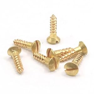 Generisch 09507 Messing Holzschrauben 500 Stück