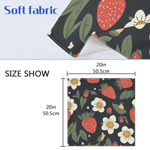 Servilletas de tela YETTASBIN set de 4 20" x 20" miniatura 7