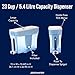 ZeroWater 23-Cup Dispenser Ready-Pour 5-Stage Water Filter with 0 TDS Water Filter – IAPMO Certified to Reduce Lead, Chromium, and PFOA/PFOS