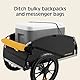 Retrospec Rover Hauler Cargo Fahrradanhänger | Klapprahmen & wetterbeständiges Gewebe | großer Gepäckträger | passend für 50,8 cm - 73,7 cm große Fahrradräder | Sun