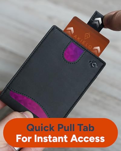 RFID Blokkerende Bifold Kaart Portemonnee met Trek Tab en Geschenkdoos – Stijlvolle Heren Portemonnee – Creditcardhouder Portemonnees voor Heren (DELTA Collectie) - Afbeelding 7