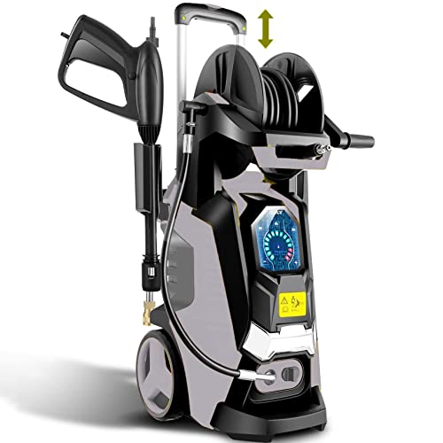 TEANDE Electric Pressure Washer MAX PSI Smart High Pressure Power Washer 2.0 GPM 1800W Powerful Cleaner Haven Needs 100 Disposable Decorative Cloth