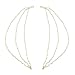 Joyeria Zircon Fashion Indian Bollywood Handmade Golden Pearl Made Light Sahara Kaan Chain for Heavy Earrings Jewelry