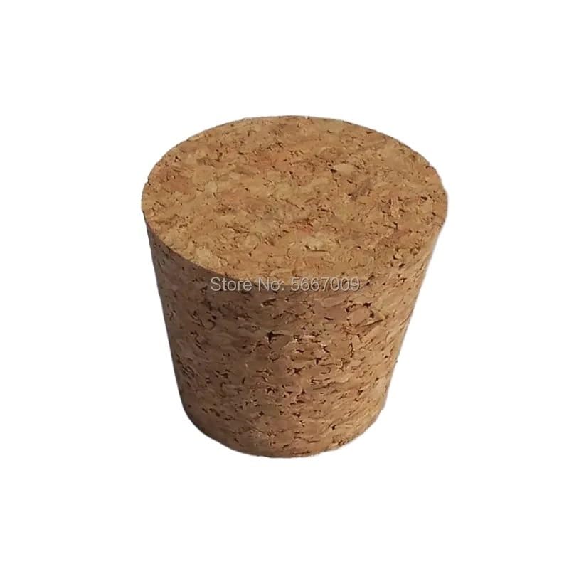 39 * 29 * 35mm Lab Wooden Corks Test Tube Stoppers Glass Bottle Tea Jar Seal Plugs for School Experiment or Household(100pcs)