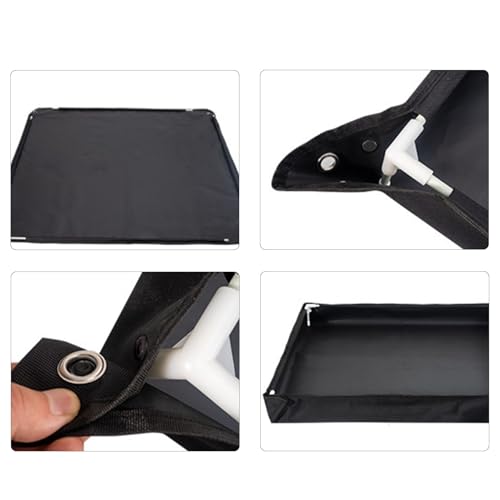 Piatto doccia portatile da campeggio, base pieghevole con tubo di drenaggio, tappetino da bagno impermeabile per esterni, per camper, escursioni, tende da sole, gite in tenda