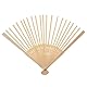TEHAUX Faltbarer Fächerrahmen aus Holz, Faltfächerstäbchen, handgefertigt, chinesisches Handmaterial, japanischer Rahmen für Gäste, 21 cm