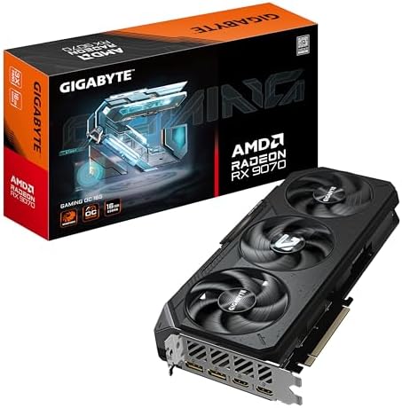 GIGABYTE Radeon RX 9070 Gaming OC 16G Grafik Kartı - 16 GB GDDR6, 256 Bit, PCI-E 5.0, 2700 MHz Çekirdek Frekansı, 2 x DisplayPort, 2 x HDMI, GV-R9070GAMING OC-16GD - Görsel 2