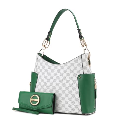 Image of J'OMOR by Mia Set Hobo Bag for Women & Wristlet Wallet, PU Leather Designer Handbag Purse Shoulder Strap