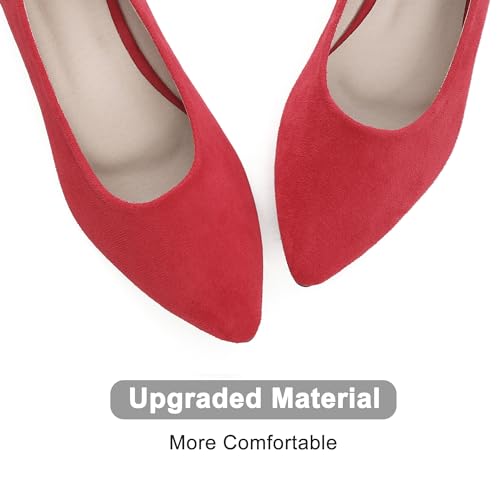Image of Dear Time Women's Pointed Toe Ballet Flats Simple Casual Office Work Flats Slip-on Comfortable Shoes