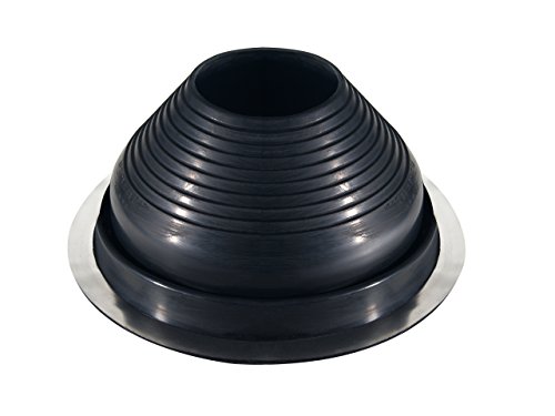 FOLNET Rohrmanschette Dachdurchführung Kabel- Rohrdurchführung Dichtungsflansch für Blechdachdeckungen EPDM 3 bis 724 mm Blechpfannen Trapezblech Doppelstehfalz (EPDM rund, 150 mm - 280 mm)