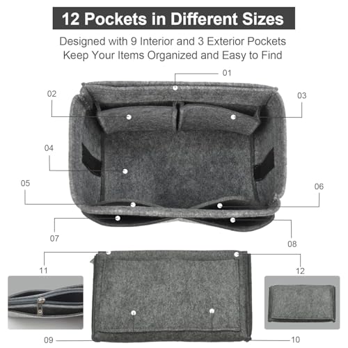 Image of Purse Organizer Insert, Handbag & Tote Organizer, Bag in Bag, Perfect for Speedy Neverfull and More