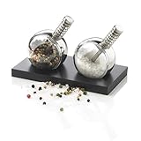 salero moderno Sencillo manejo con una mano XD Design Set salero pimentero Planet, 14.9x8x7.8 cm