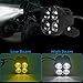 2 x Headlights Head Lights Kit Assembly For YAMAHA BANSHEE ATV Lights 3500LM 6000K Dual Color for High Low beam With Headlight Mounting Brackets Mounts (1987-2001 Plug-N-Play)