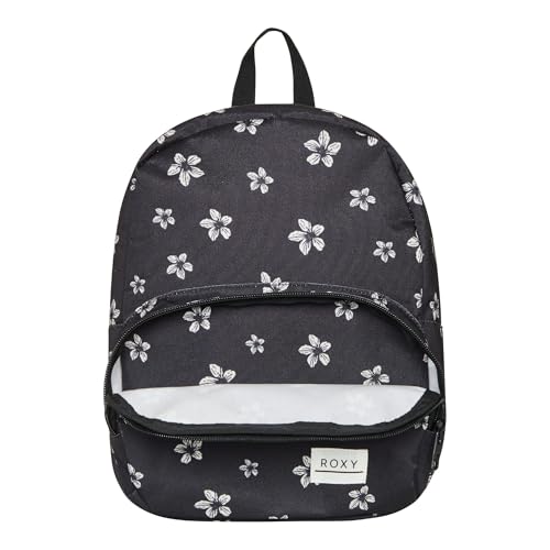 Image of Roxy Women's Always Core Backpack | Travel | Everyday Carry | Beach | Polyester | 8L Capacity - Anthracite Sol Searcher Ditsy
