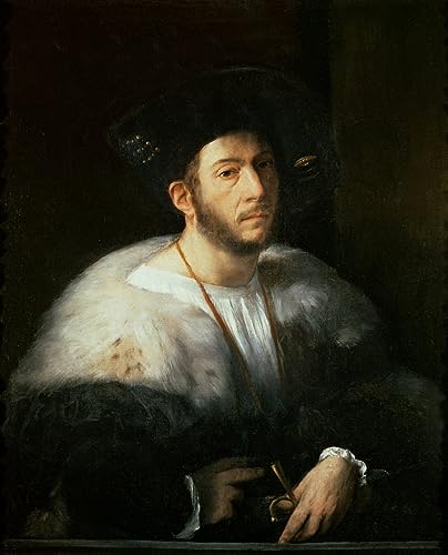 Art Tableau Portrait d'homme par Dosso Dossi Impression sur Toile 60x90cm