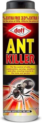 Doff Ant & Crawling Insect Powder 400g Indoor & Outdoor Treatment for Ants Cockroaches Woodlice & Earwigs Home & Garden Use