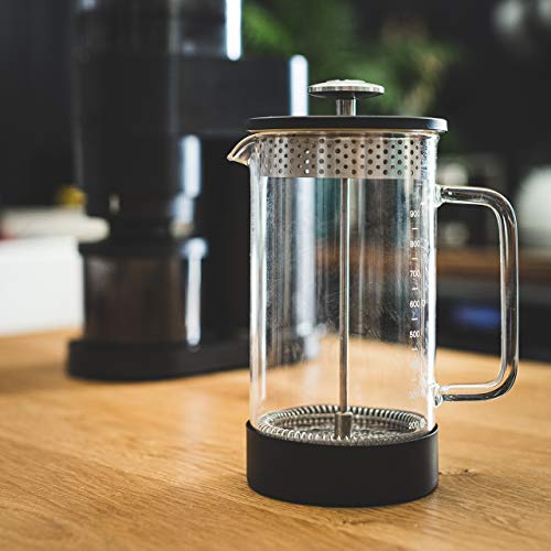 Barista & Co BC049-019 Cafetera, Vidrio Acero Inoxidable, Negro - Imagen 7
