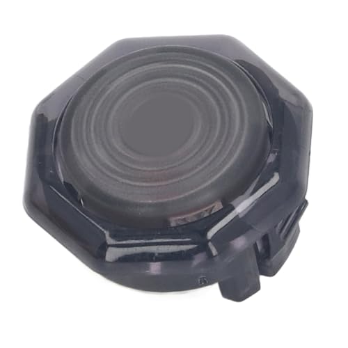 Elprico Boutons D', Bouton Poussoir Mécanique de Remplacement pour Street Fighter 6 pour Contrôleur de Joystick de Jeu Vidéo (Noir Transparent)
