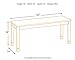 Signature Design by Ashley Owingsville Dining Bench - Rectangular - Black and Brown, 
