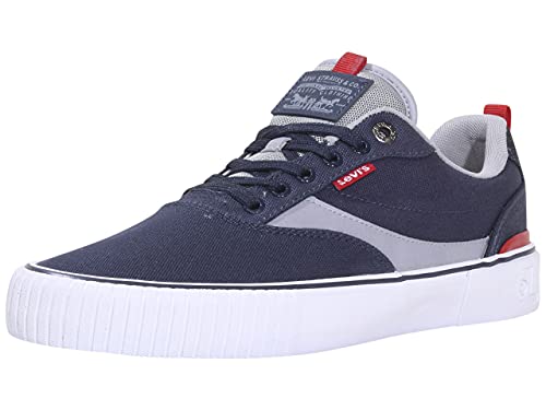 Levi s Mens Lance Lo Sport Casual Sneaker Shoe, Navy Red, 9 M