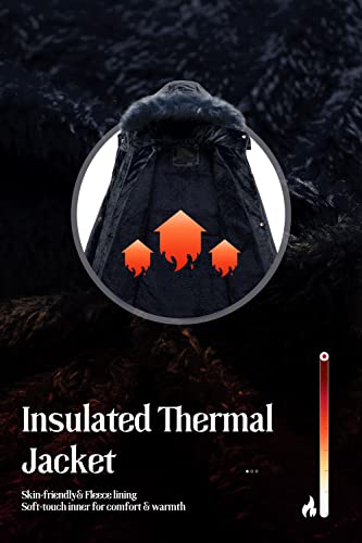 Chrisuno Girls' Stylish Warm Winter Parka Soft Velvet Coat With Detachable Faux Fur Trim Hood3