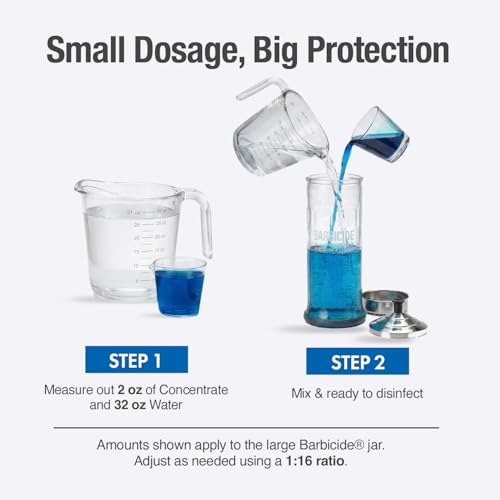 Barbicide Disinfectant Concentrate, 64 Oz (2 Bottles)