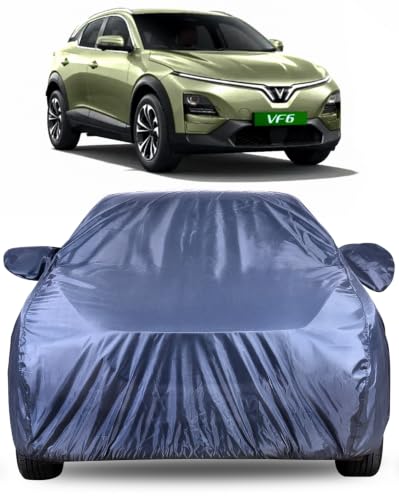 Image of Autofact Car Cover for VinFast VF 6 | Water-Resistant Car Body Cover | All Weather Light-Weight Triple-Stitched Outdoor Shield with UV Protection, Dustproof & Heat-Resistant