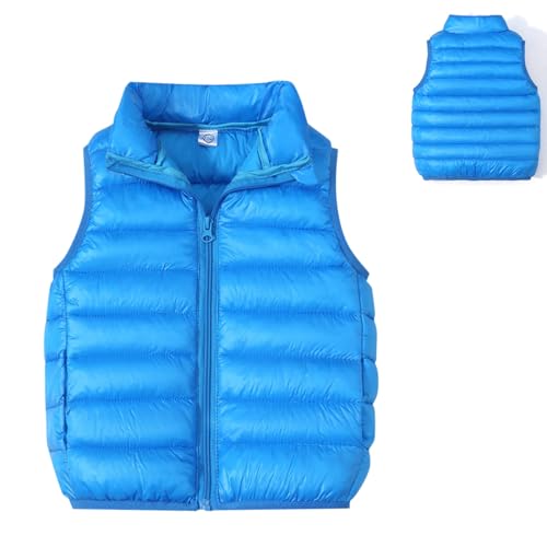 Boys Girls Unisex Puffer Vest Kids Toddler Winter Basic Sleeveless Jacket Lightweight Outwear Waistcoat with Pockets2