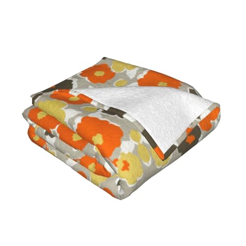 Couverture fleurie douce 152x203 cm pour lit et canapé