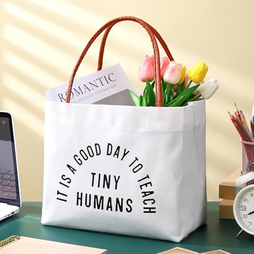 Bolsa de tela para profesora, regalo de agradecimiento miniatura 3