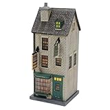 Department 56 Harry Potter Village Flourish and Blotts Bookshop Lit Building, 8.3 Inch, Multicolor
