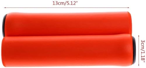 Miniatura 2 de 1 par de empuñaduras para manillar de bicicleta, esponja de espuma suave, mango de ciclismo, agarre de extremo de bicicleta ultraligero de silicona