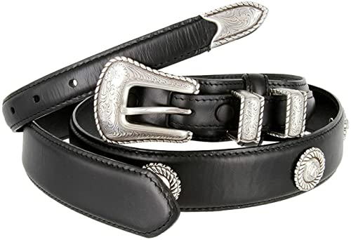 Image of Belts.com Western Buckle Belt Oil Tanned Genuine Leather Ranger Belt 1-3 /8 inch(35mm) Taper to 3 /4 inch(19mm) Wide-Multiple choices