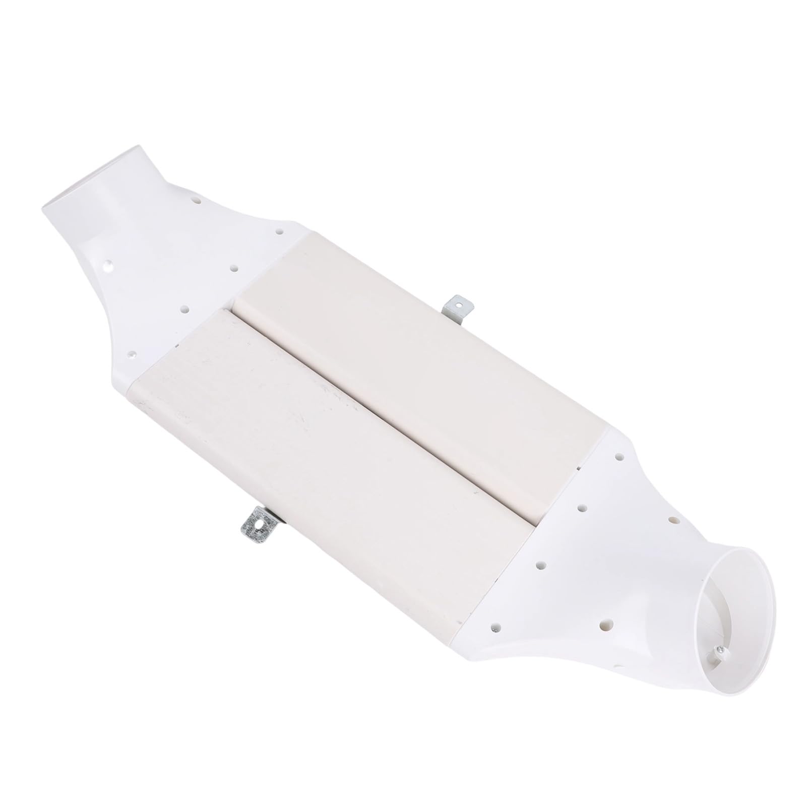 Cryfokt Instalación de Tubería de Ventilación Plana de ABS con Haz de Conducto de PE con Diseño de Doble Codo para de Aire Fresco Bypass de Haz que Ahorra Espacio Baja Resistencia Al Viento